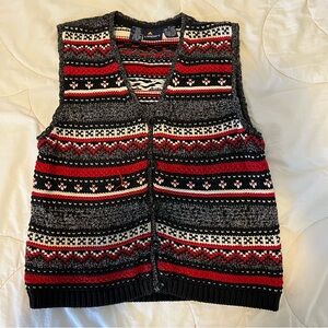 Patterned Knit Vest